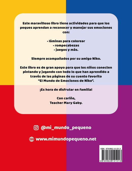 Libro de Actividades de El Mundo de Emociones de Niko