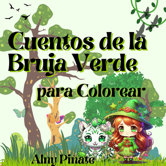 Cuentos de la Bruja Verde para Colorear